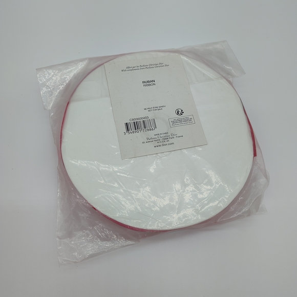 CHRISTIAN DIOR Ribbon Five (5-yd) Red Logo Luxury Gift Wrap Packaging Trim 7/8" - Picture 2 of 3